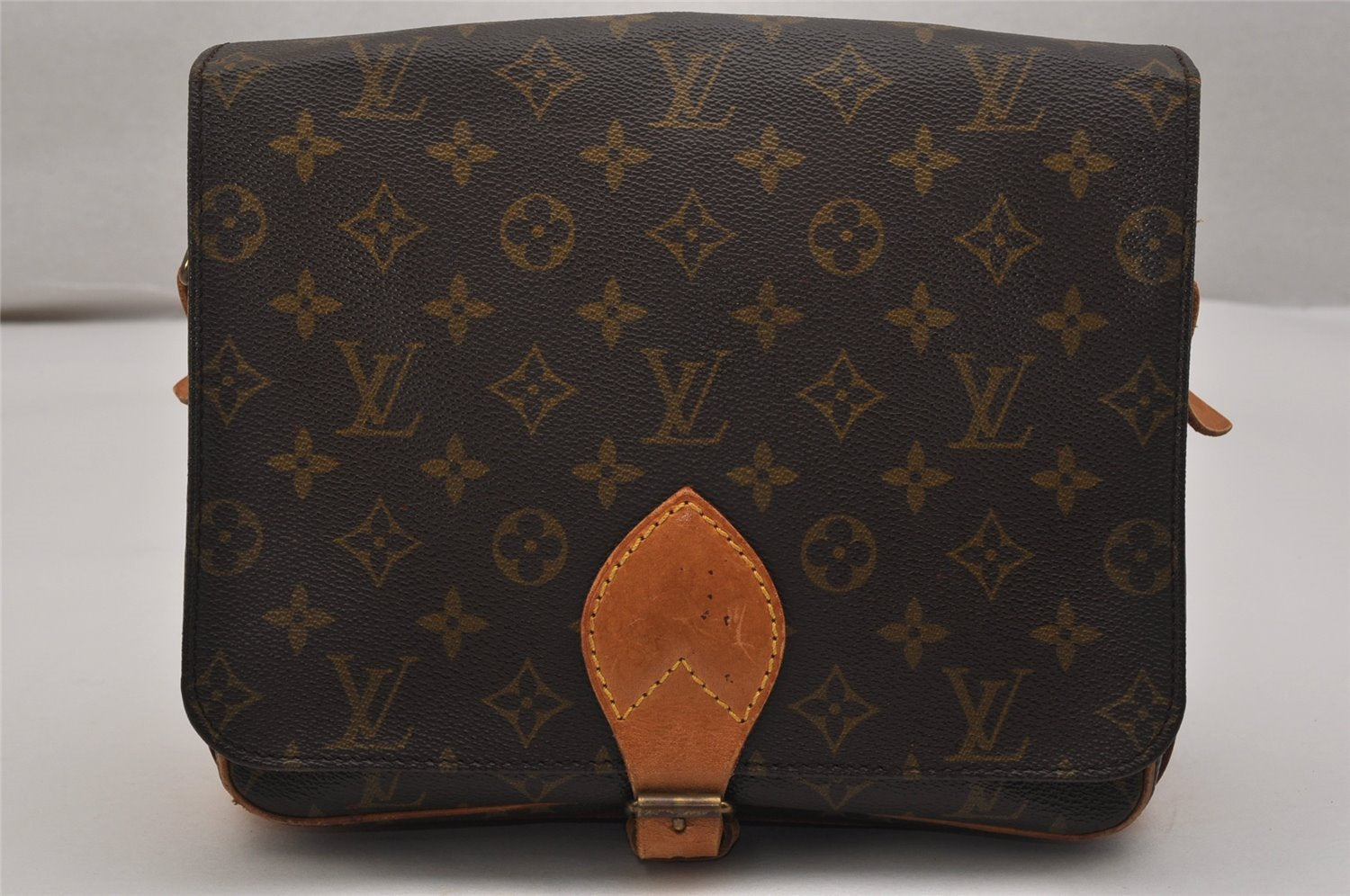 Authentic Louis Vuitton Monogram Cartouchiere GM M51252 Shoulder Cross Bag 8762J