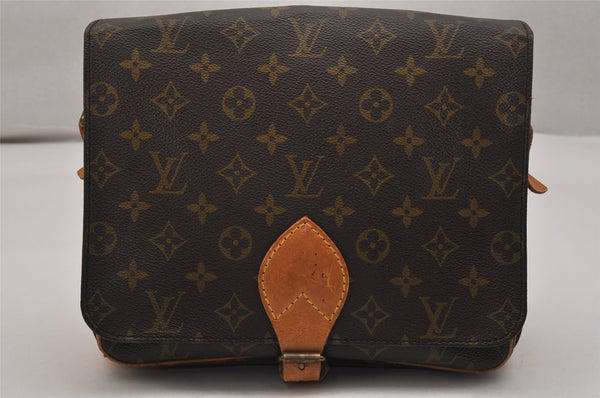 Authentic Louis Vuitton Monogram Cartouchiere GM M51252 Shoulder Cross Bag 8762J