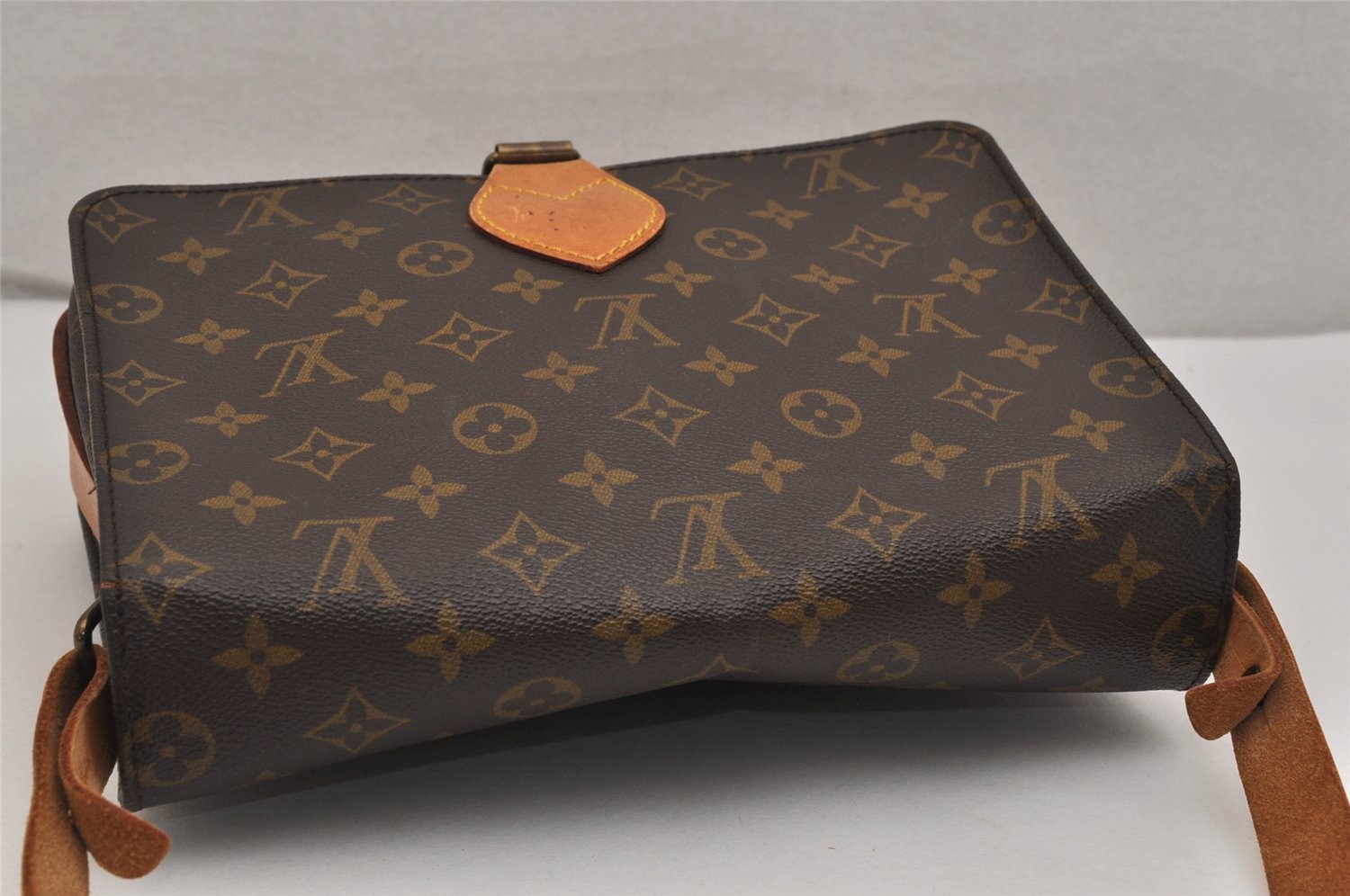 Authentic Louis Vuitton Monogram Cartouchiere GM M51252 Shoulder Cross Bag 8762J
