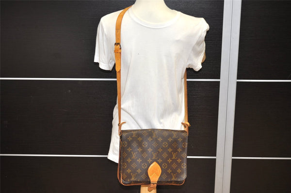 Authentic Louis Vuitton Monogram Cartouchiere GM M51252 Shoulder Cross Bag 8762J