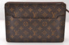 Authentic Louis Vuitton Monogram Pochette Homme Clutch Hand Bag M51795 LV 8763I