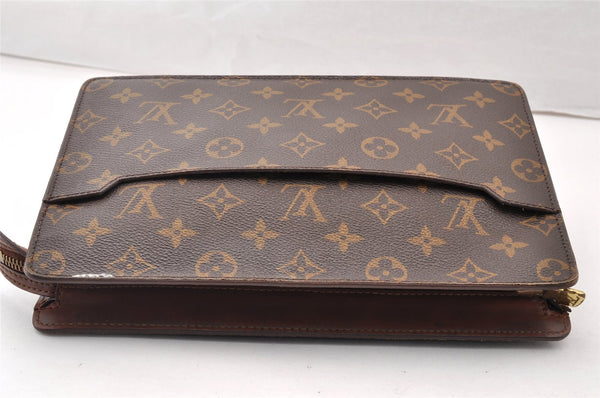 Authentic Louis Vuitton Monogram Pochette Homme Clutch Hand Bag M51795 LV 8763I