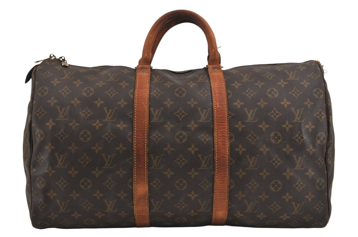 Authentic Louis Vuitton Monogram Keepall 50 Travel Boston Bag M41426 LV 8763J