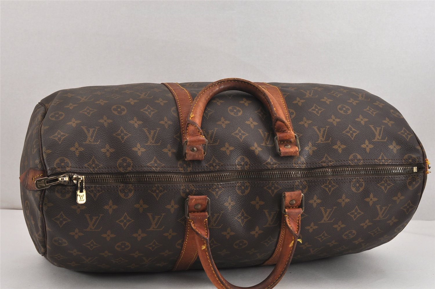 Authentic Louis Vuitton Monogram Keepall 50 Travel Boston Bag M41426 LV 8763J