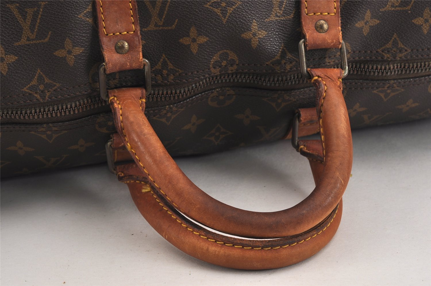 Authentic Louis Vuitton Monogram Keepall 50 Travel Boston Bag M41426 LV 8763J