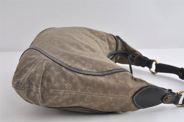 Auth Louis Vuitton Monogram Mini Lin Manon MM Shoulder Bag Gray M95618 LV 8764I