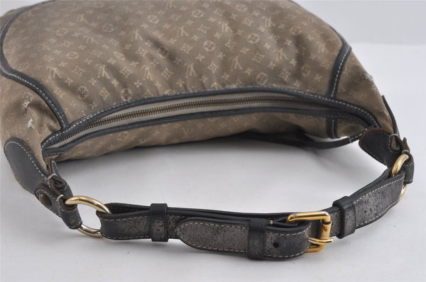 Auth Louis Vuitton Monogram Mini Lin Manon MM Shoulder Bag Gray M95618 LV 8764I