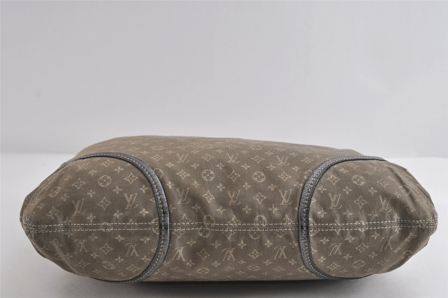 Auth Louis Vuitton Monogram Mini Lin Manon MM Shoulder Bag Gray M95618 LV 8764I