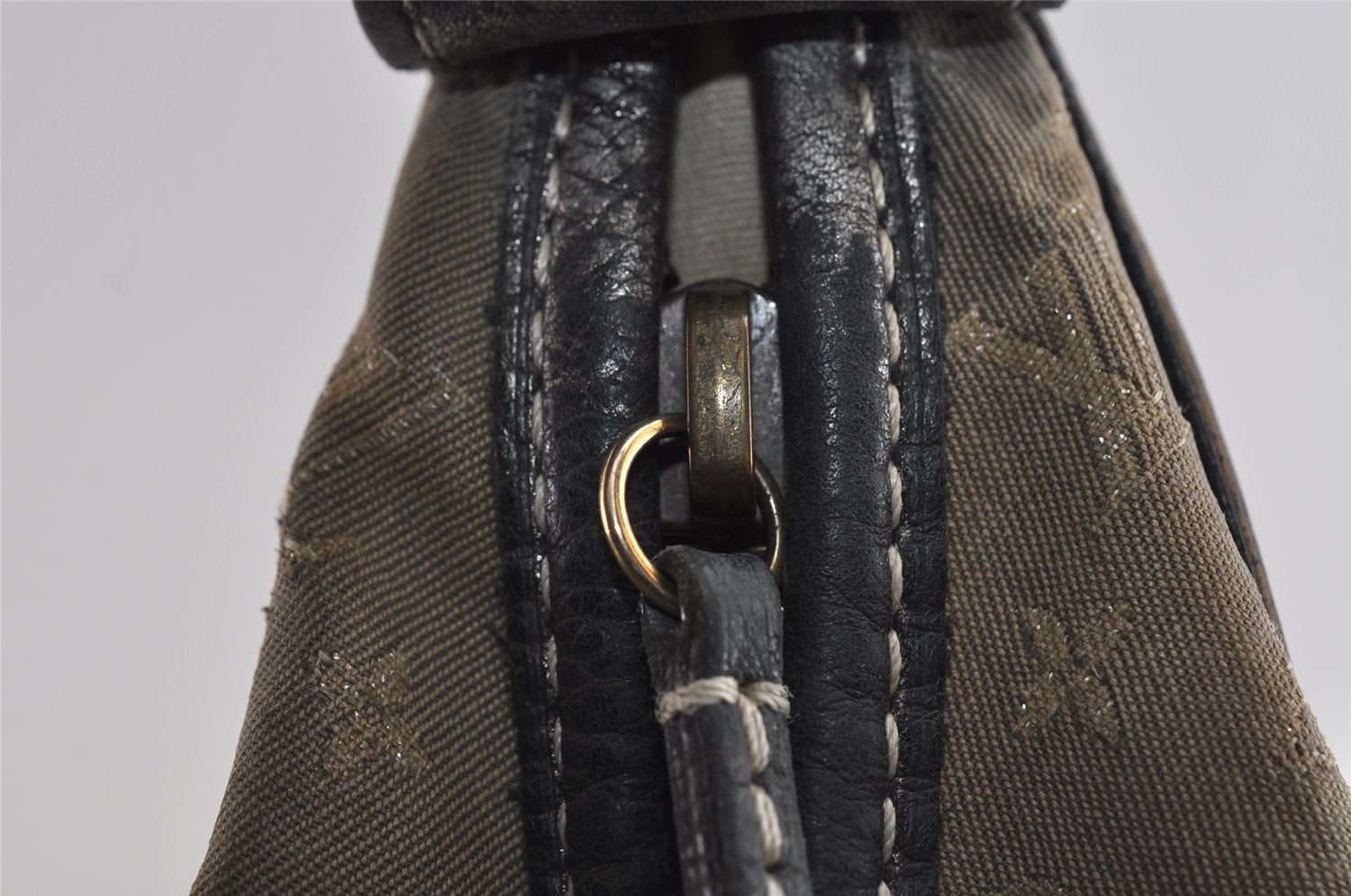 Auth Louis Vuitton Monogram Mini Lin Manon MM Shoulder Bag Gray M95618 LV 8764I