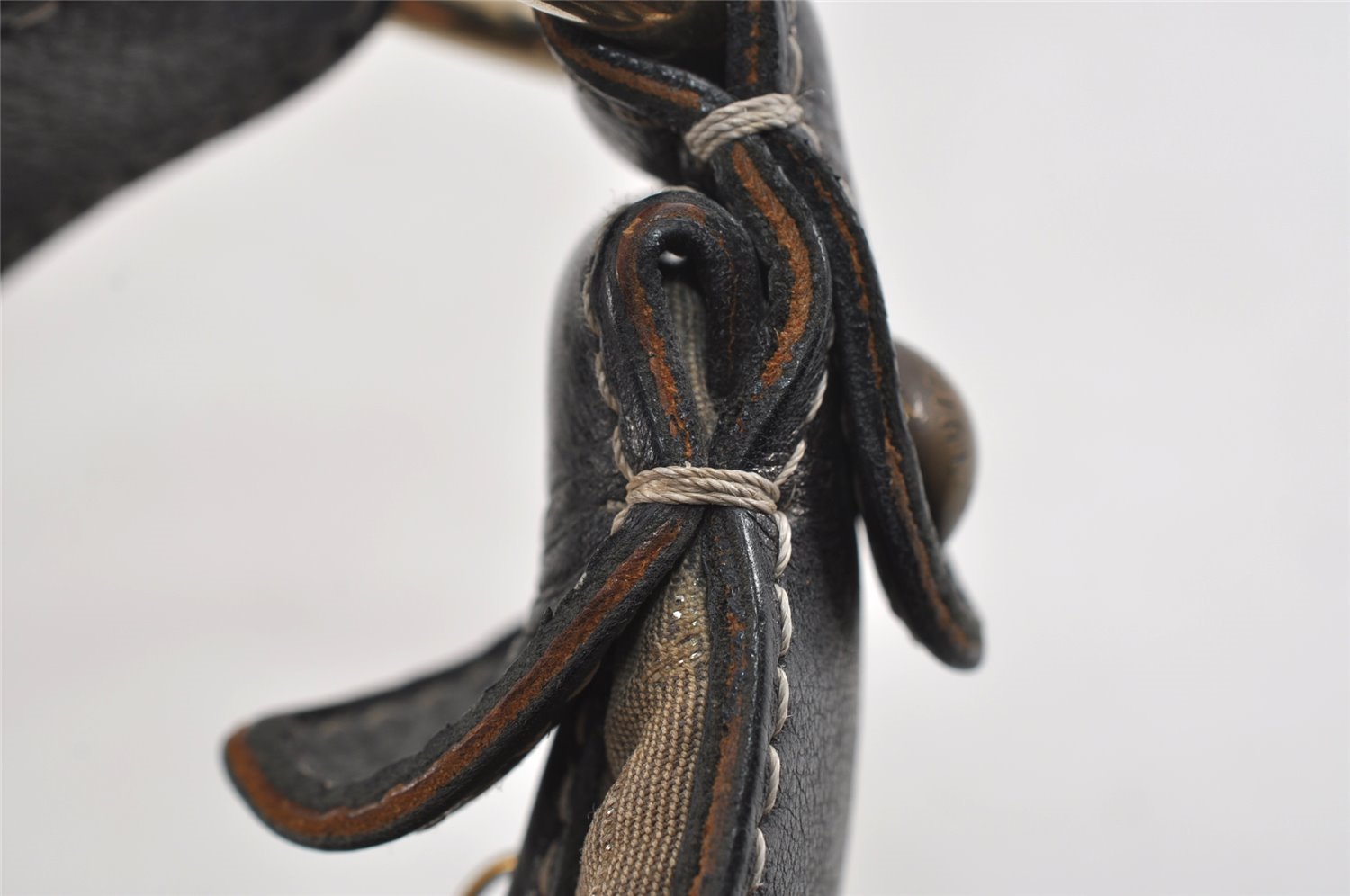 Auth Louis Vuitton Monogram Mini Lin Manon MM Shoulder Bag Gray M95618 LV 8764I