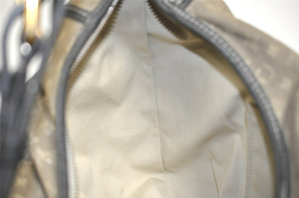 Auth Louis Vuitton Monogram Mini Lin Manon MM Shoulder Bag Gray M95618 LV 8764I