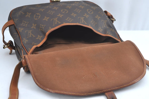 Authentic Louis Vuitton Monogram Saumur 30 Shoulder Cross Bag M42256 LV 8767H