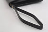 Authentic Louis Vuitton Epi Sellier Dragonne Clutch Bag Black M52612 LV 8767I