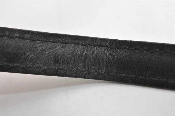 Authentic Louis Vuitton Epi Sellier Dragonne Clutch Bag Black M52612 LV 8767I