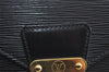 Authentic Louis Vuitton Epi Sellier Dragonne Clutch Bag Black M52612 LV 8767I