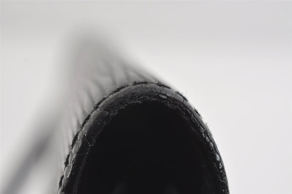 Authentic Louis Vuitton Epi Sellier Dragonne Clutch Bag Black M52612 LV 8767I