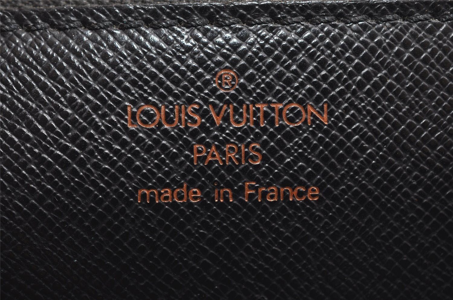 Authentic Louis Vuitton Epi Sellier Dragonne Clutch Bag Black M52612 LV 8767I