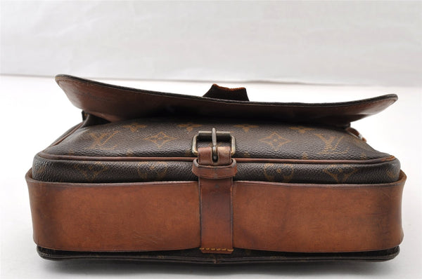 Authentic Louis Vuitton Monogram Cartouchiere MM M51253 Shoulder Bag Junk 8768I