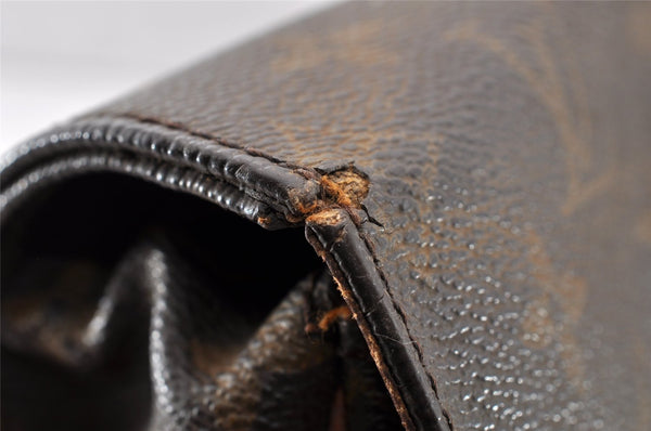 Authentic Louis Vuitton Monogram Cartouchiere MM M51253 Shoulder Bag Junk 8768I