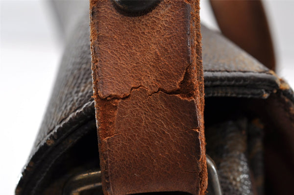 Authentic Louis Vuitton Monogram Cartouchiere MM M51253 Shoulder Bag Junk 8768I