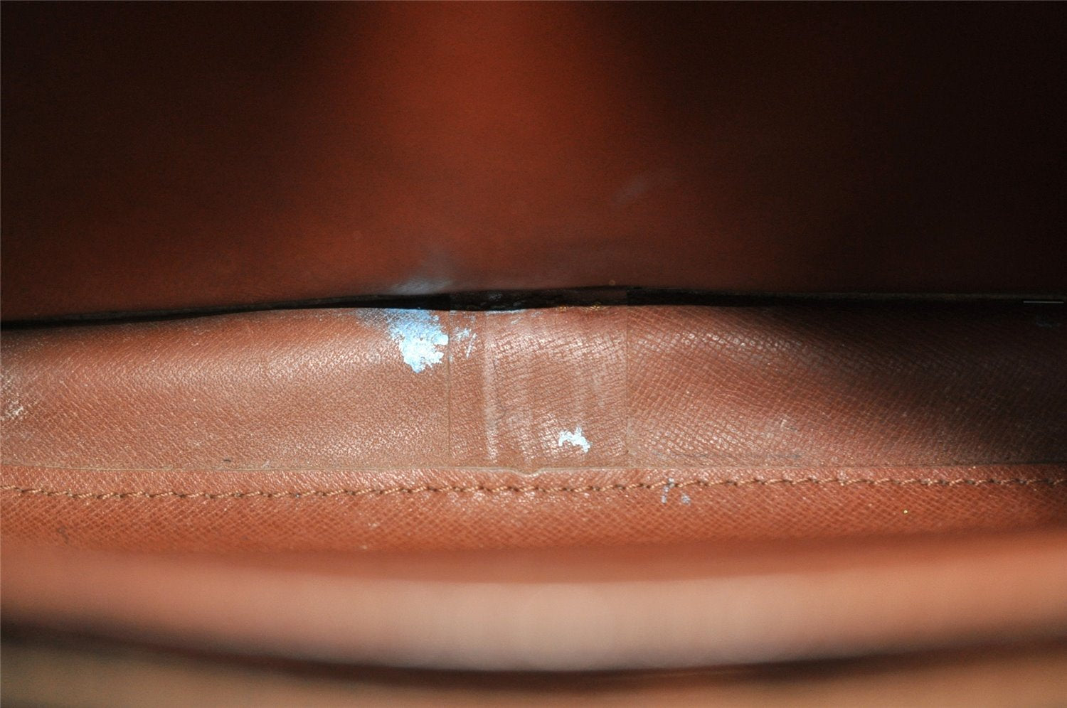 Authentic Louis Vuitton Monogram Cartouchiere MM M51253 Shoulder Bag Junk 8768I