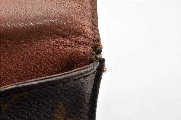 Authentic Louis Vuitton Monogram Cartouchiere MM M51253 Shoulder Bag Junk 8768I