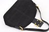 Authentic FENDI Vintage Shoulder Hand Bag Suede Leather Purse Black 8768J