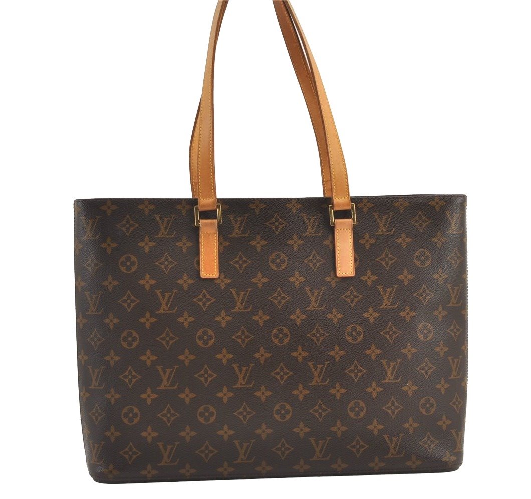 Authentic Louis Vuitton Monogram Luco Shoulder Tote Bag M51155 LV 8770J