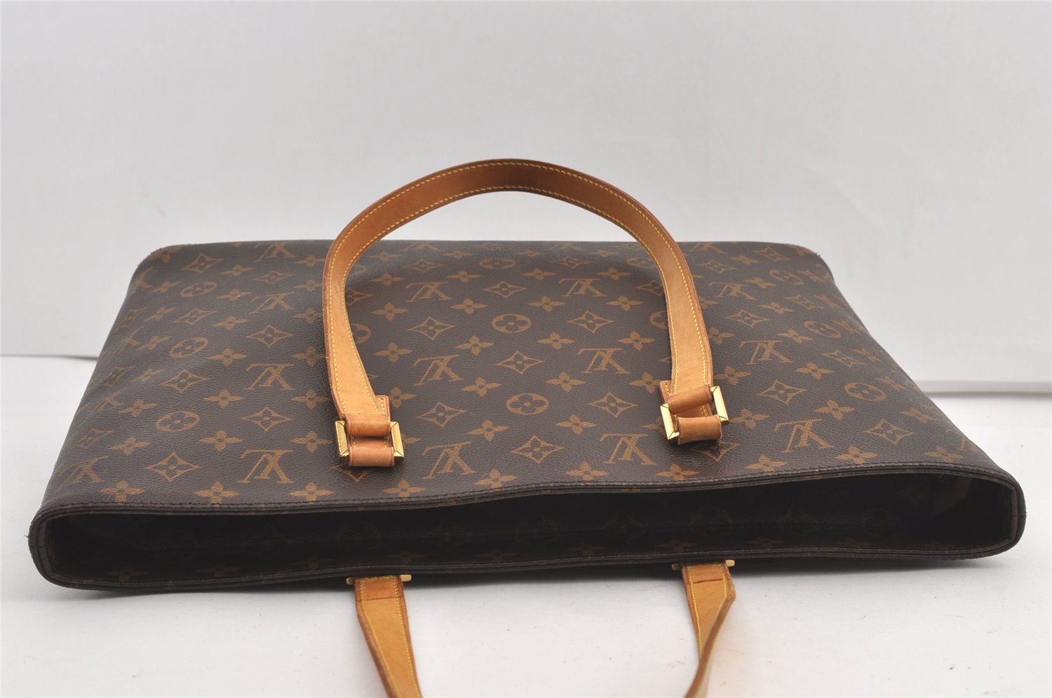 Authentic Louis Vuitton Monogram Luco Shoulder Tote Bag M51155 LV 8770J