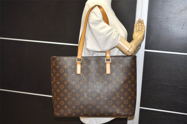 Authentic Louis Vuitton Monogram Luco Shoulder Tote Bag M51155 LV 8770J