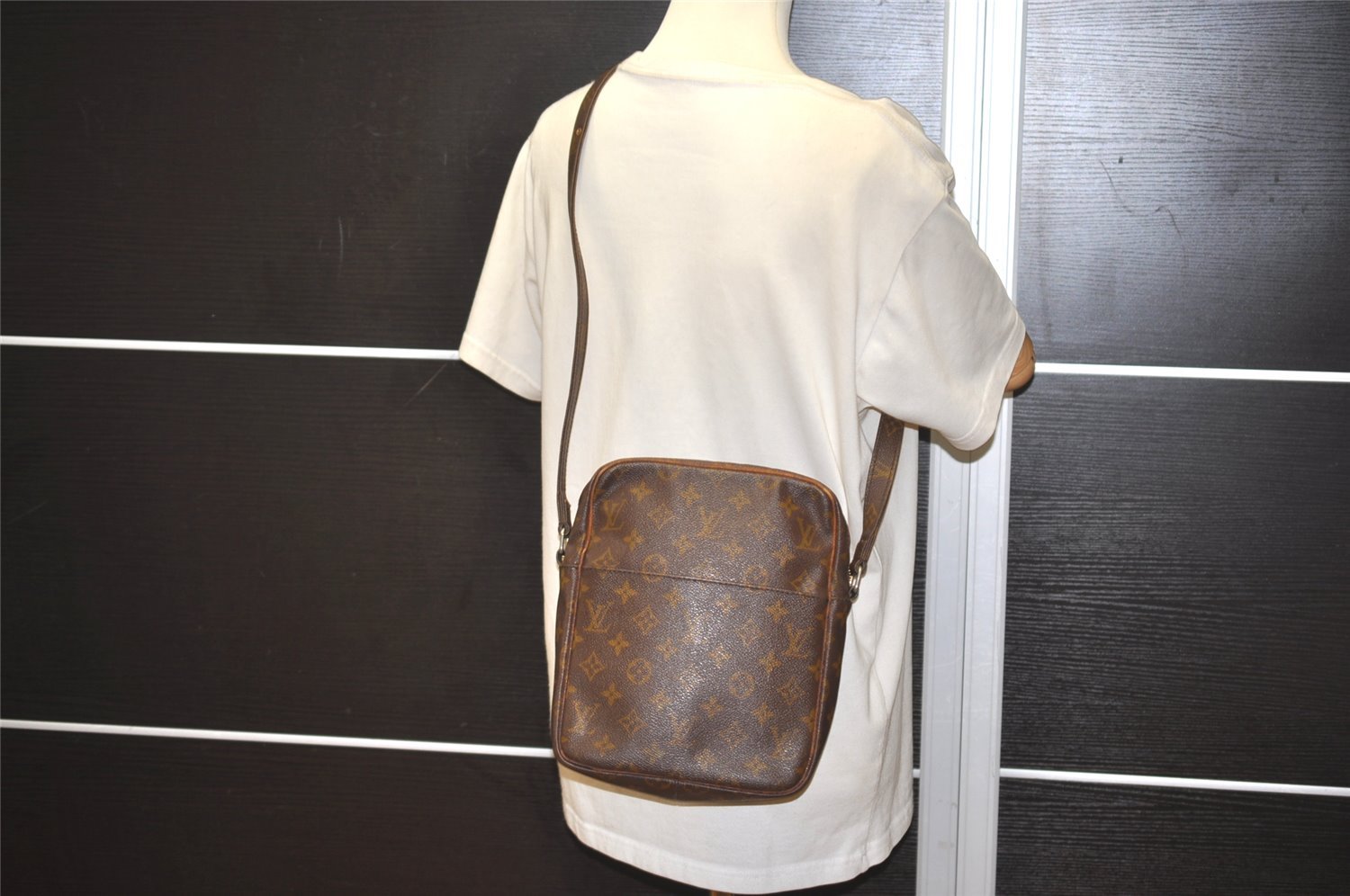 Auth Louis Vuitton Monogram Petit Marceau Shoulder Cross Bag Old Model LV 8771I