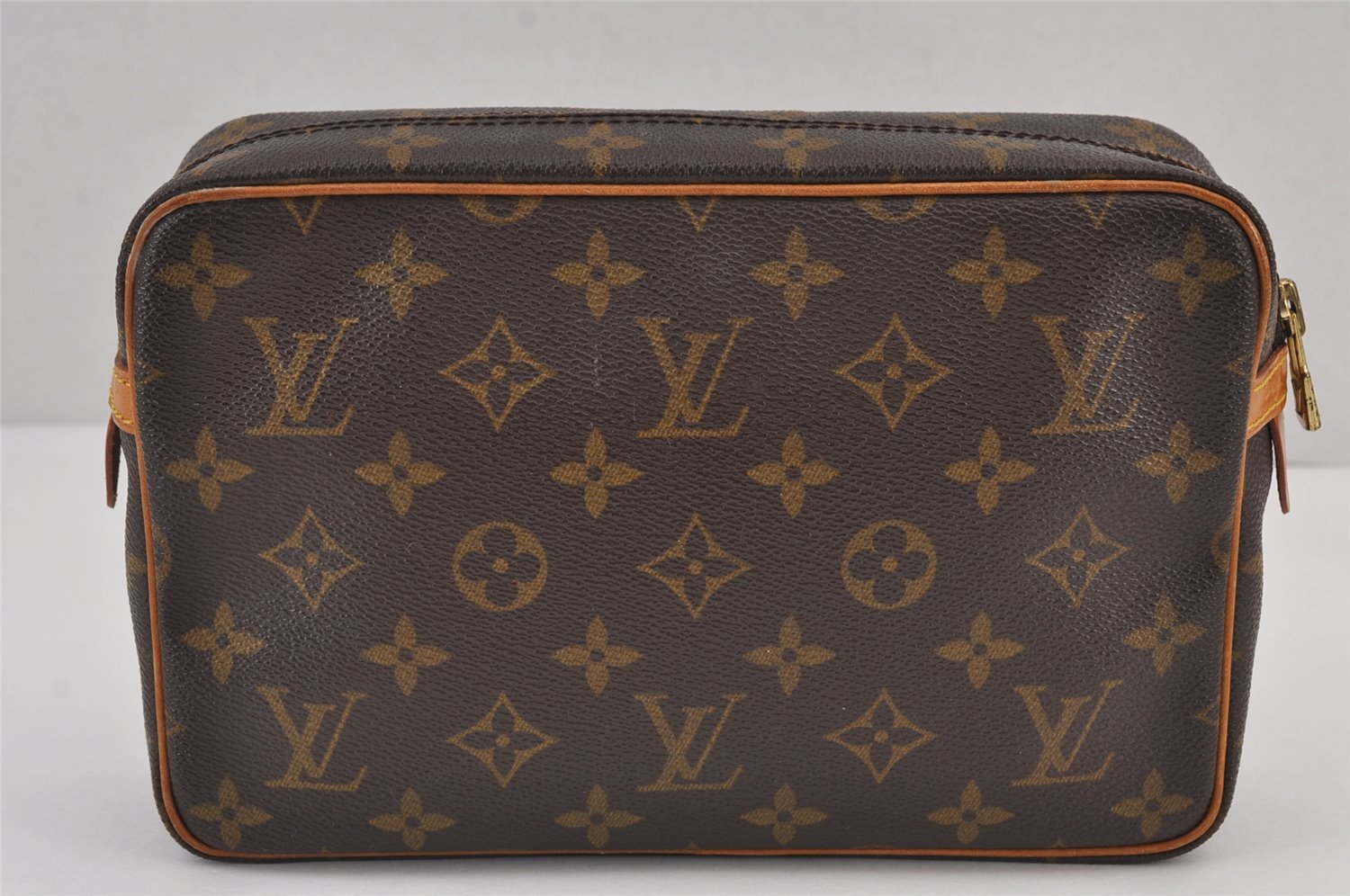Authentic Louis Vuitton Monogram Compiegne 23 Clutch Hand Bag M51847 LV 8771J
