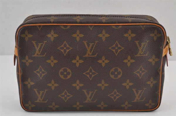 Authentic Louis Vuitton Monogram Compiegne 23 Clutch Hand Bag M51847 LV 8771J