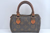 Authentic Louis Vuitton Monogram Mini Speedy Hand Bag Purse Old Model Junk 8772I