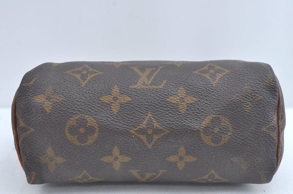 Authentic Louis Vuitton Monogram Mini Speedy Hand Bag Purse Old Model Junk 8772I