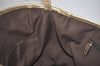 Authentic GUCCI Princy Tote Bag GG Canvas Leather 163805 Gold Brown 8772J