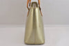 Authentic Louis Vuitton Vernis Houston Shoulder Bag Light Green M91053 LV 8772M