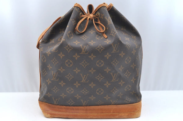 Authentic Louis Vuitton Monogram Noe Shoulder Drawstring Bag M42224 LV 8773I