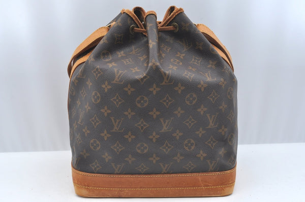 Authentic Louis Vuitton Monogram Noe Shoulder Drawstring Bag M42224 LV 8773I