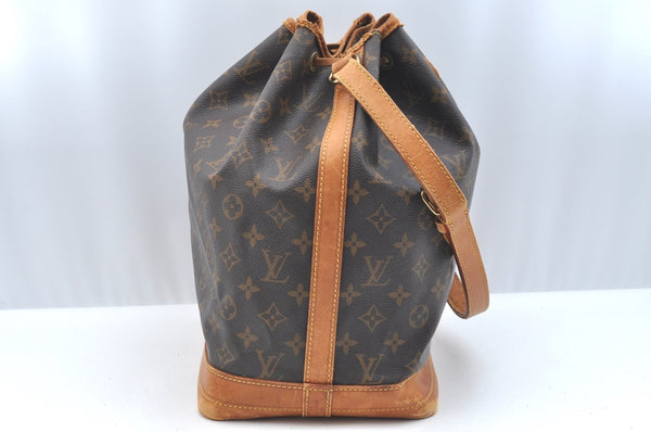 Authentic Louis Vuitton Monogram Noe Shoulder Drawstring Bag M42224 LV 8773I