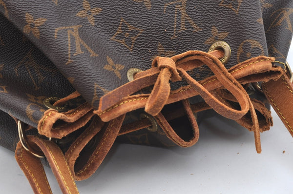 Authentic Louis Vuitton Monogram Noe Shoulder Drawstring Bag M42224 LV 8773I