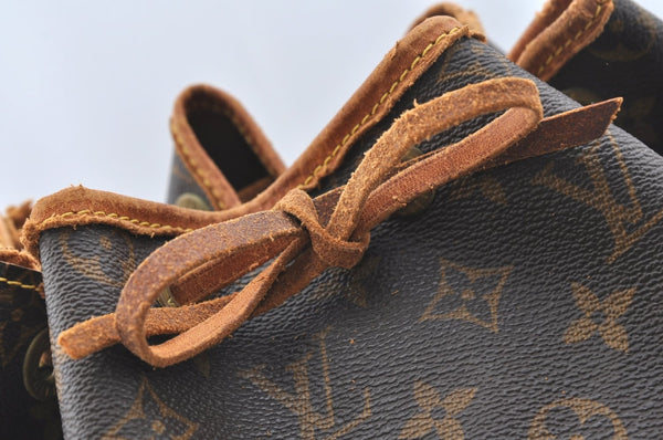 Authentic Louis Vuitton Monogram Noe Shoulder Drawstring Bag M42224 LV 8773I