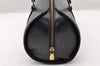 Authentic Louis Vuitton Epi Soufflot Black Hand Bag M52222 LV Junk 8775I