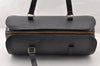 Authentic Louis Vuitton Epi Soufflot Black Hand Bag M52222 LV Junk 8775I