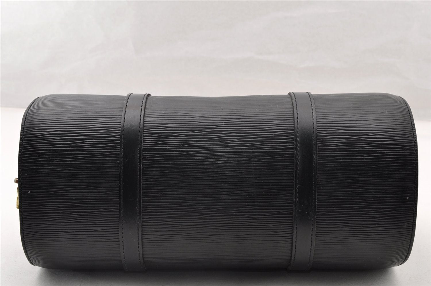 Authentic Louis Vuitton Epi Soufflot Black Hand Bag M52222 LV Junk 8775I