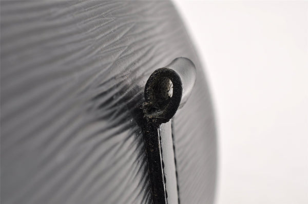 Authentic Louis Vuitton Epi Soufflot Black Hand Bag M52222 LV Junk 8775I