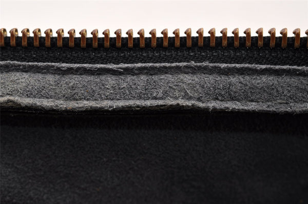 Authentic Louis Vuitton Epi Soufflot Black Hand Bag M52222 LV Junk 8775I