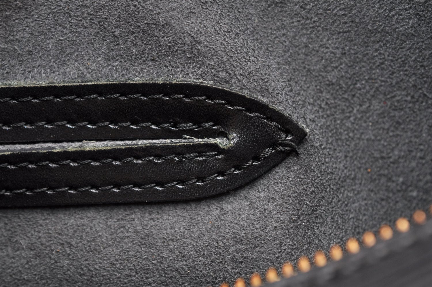 Authentic Louis Vuitton Epi Soufflot Black Hand Bag M52222 LV Junk 8775I