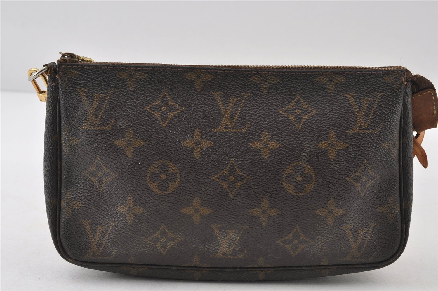 Authentic Louis Vuitton Monogram Pochette Accessoires Pouch M51980 LV 8777I