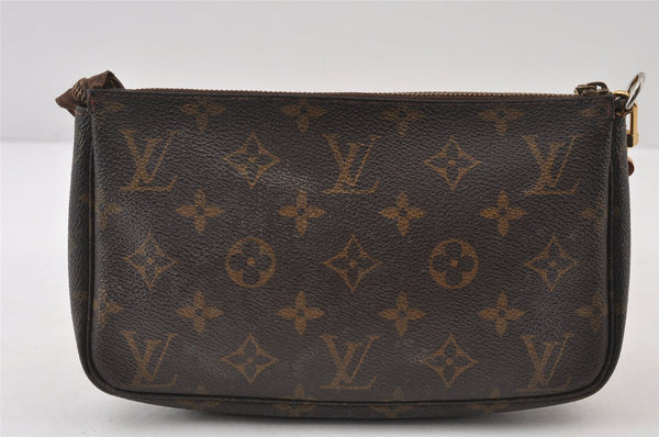 Authentic Louis Vuitton Monogram Pochette Accessoires Pouch M51980 LV 8777I